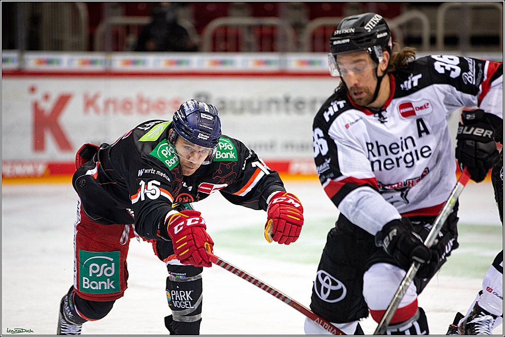 PENNY DEL; Duesseldorfer EG- Koelner Haie; Duesseldorf, 23.01.2022